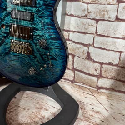 PRS Special 22 Semi-Hollow Wood Library - Quilted -FM Neck - River Blue -Ziricote FB-Paisley Case image 4
