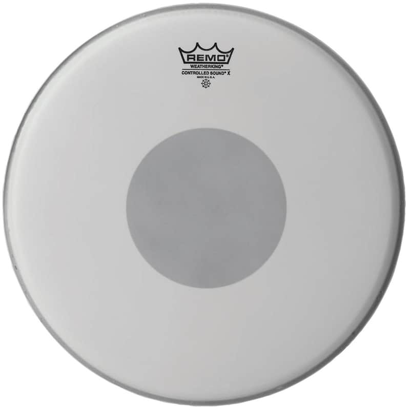 Remo Controlled Sound X Coated Bottom Black Dot Drum Head 14" image 1