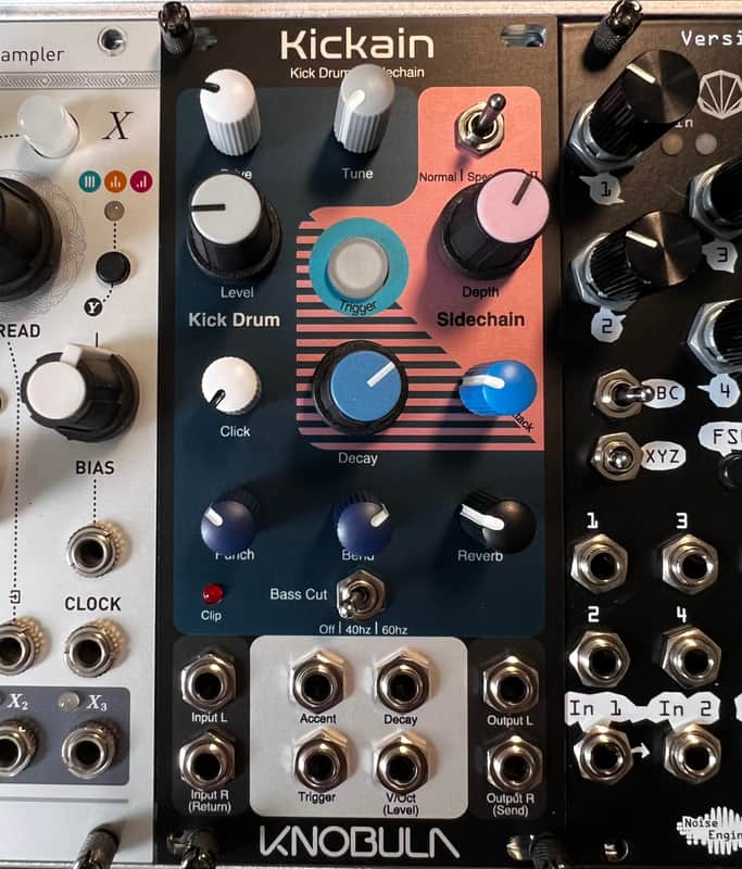 Knobula Kickain Kick Drum & Sidechain Eurorack Module 2022 - Present - Multi-Color image 1