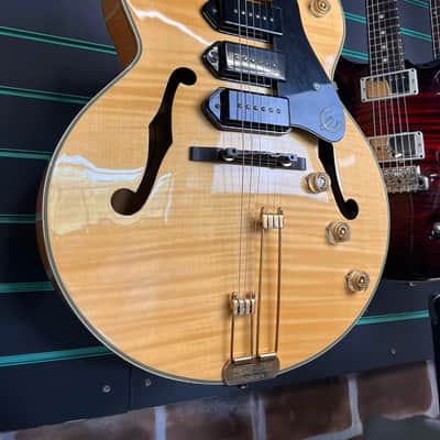 Epiphone Zephyr Blues Deluxe Natural 2004 Hollow Body Electric Guitar image 3