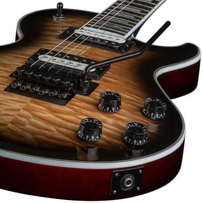 Dean Dean Thoroughbred Select Floyd Quilted Maple,Natural Black Burst, B-Stock image 20