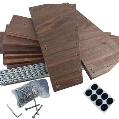 7U / 126hp Eurorack case EVA • Rails + M3 nuts / Dark oak / Unpowered image 13