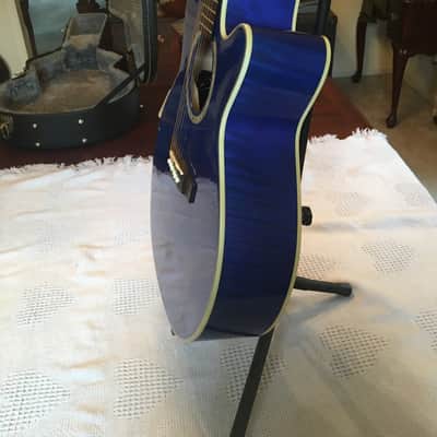 Takamine EG540C 6 string acoustic electric guitar Blue image 3