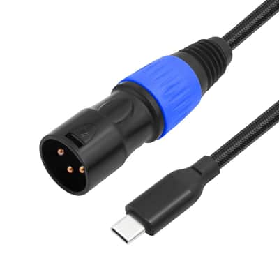 USB C to XLR Cable,6.6 FT XLR Male to USB C Converter Adapter,USB Type C to XLR Male Output Stereo Cable for Amplifier, Speaker, Mixer Console, etc image 2