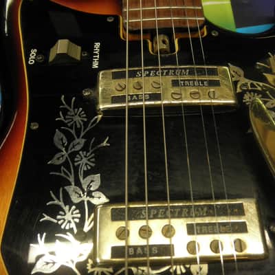 Teisco Del Rey -VINTAGE- "ET-220 " SUNBURST Electric Guitar w/tremolo image 12