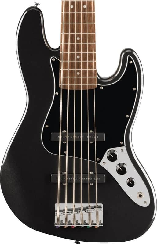 Squier Affinity Series Jazz Bass VI 6 string - Black image 1