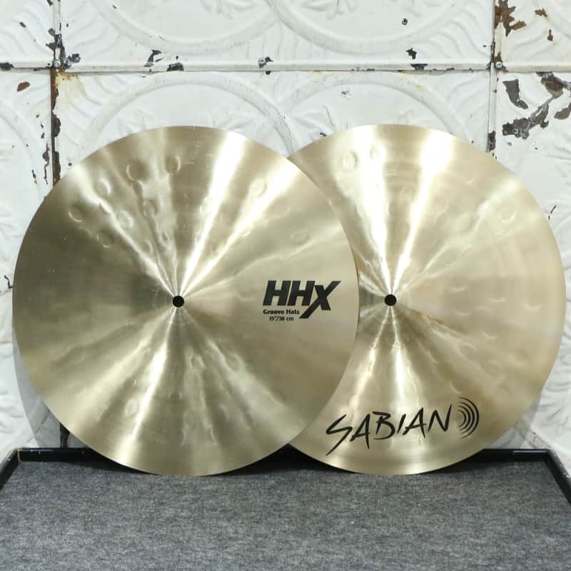 Sabian HHX Groove Hi-Hat Cymbals 15in (1144/1556g) image 1