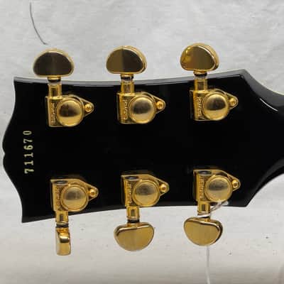 Gibson Custom Shop LPB-3 lpb3 Les Paul Custom Guitar with COA + Case - Ebony / Black image 7