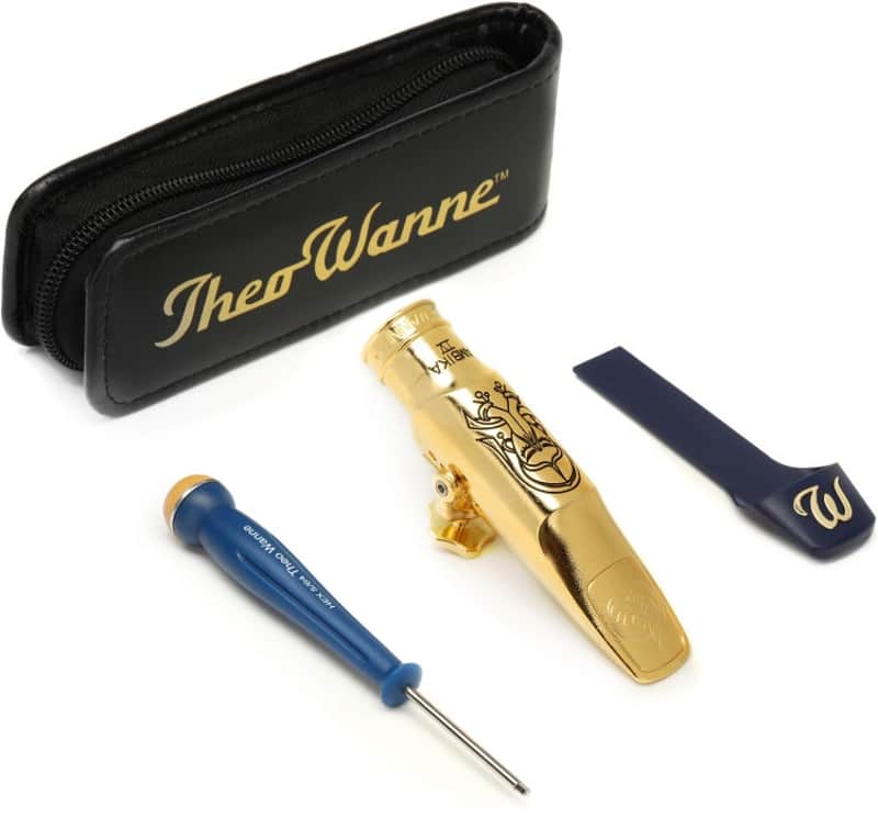 Theo Wanne AMBIKA 4 Tenor Saxophone Mouthpiece - 7*  Gold-plated (Ambika4GTS7Sd1) image 1
