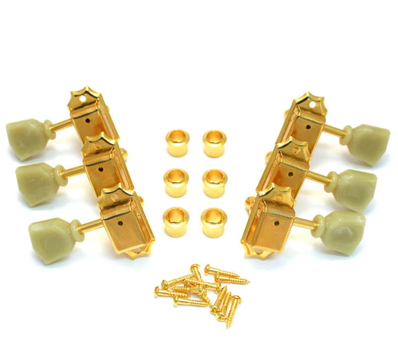 TK-0770-002 Gotoh Guitar Tuning Keys 3X3 Set in Gold SD90 Vintage Style 15:1 image 1