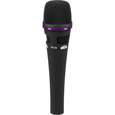 Heil Sound PR35 Large Diameter Hand-Held Microphone - Black image 1