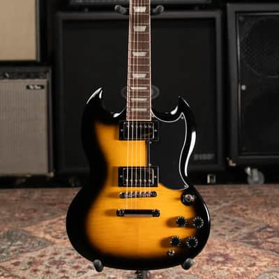 Epiphone SG Tribute Plus Electric Guitar - Vintage Sunburst image 3