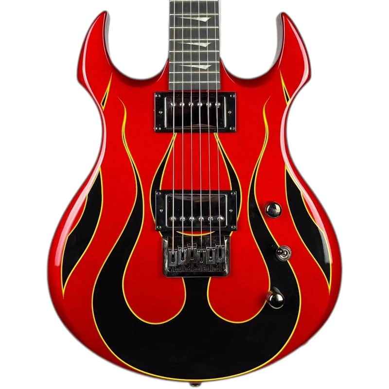 Kramer Pariah 2010 - Candy Red Black Flames | Reverb Sweden