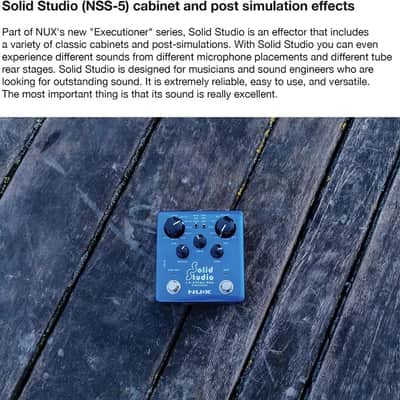 NUX NSS-5 Solid Studio IR Loader and Power Amp Simulator Pedal image 5