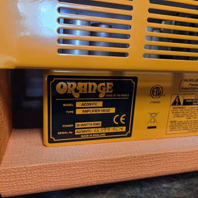 Orange AD30HTC 2-Channel 30-Watt Guitar Amp Head 2001 - Present - Orange image 3