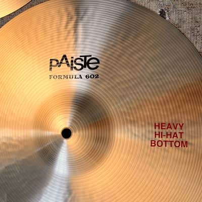 PAISTE 602 15” HEAVY Hihats IMMACULATE Cond! ULTRA CRISP! 1212 1358 g Don’t Pay $856 image 4