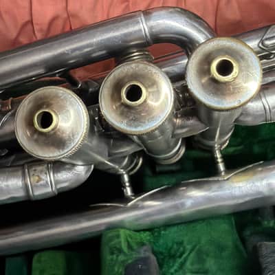 True Tone  Buescher C14 Virtuoso Cornet " 1912 - Silver Plated image 18
