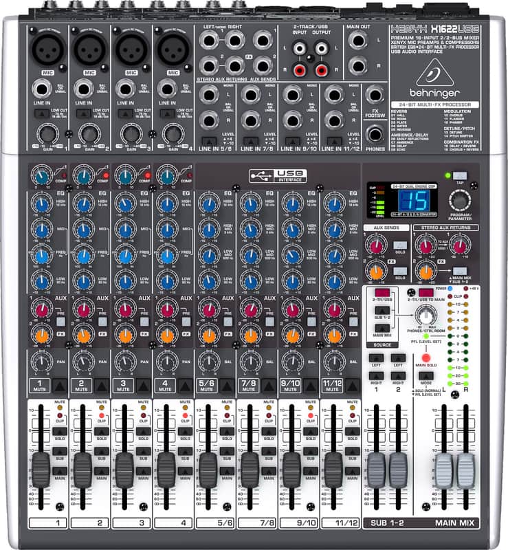 Behringer Xenyx X1622USB 16-Input Mixer image 1
