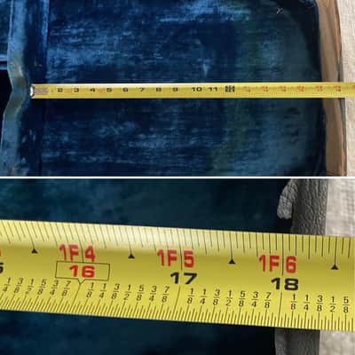 Vintage 1960’s Epiphone Newport Short Scale Bass Hardshell Case Gray Tolex Blue Interior CASE ONLY Extremely Rare image 19