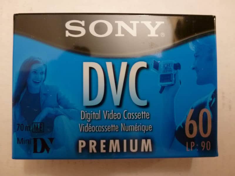 New / Vintage Sony DVM60PRL 60-min. (90-min. LP) recordable MiniDV Mini DV Digital Video Cassette Tape image 1