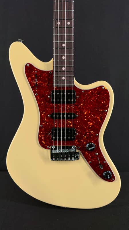Open Box Demo Suhr Ian Thornley Signature Series Classic JM in Vintage Yellow with Tremolo Bridge image 1