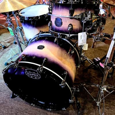 Mapex Saturn Evolution Hybrid Organic Rock 3PC Shell Pack - Exotic Violet Burst Lacquer image 6