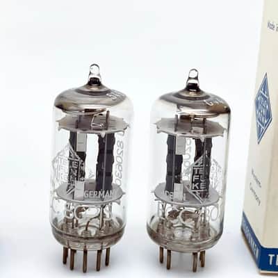 2 x NOS Telefunken ECC802S Test V.STRONG & BALANCED ◇Diamond Triode Vacuum Tubes image 3