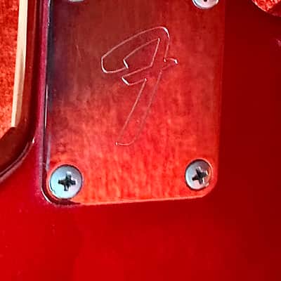 Fender Mustang Guitar with Rosewood Fretboard 1969 Competition Red image 4