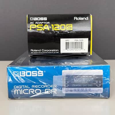 Boss Micro BR Digital Recorder M-BR w/ PSA-120S Power Supply image 13