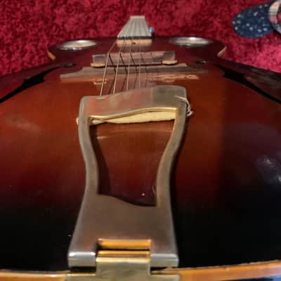 Mindboggling Silvertone Dan Electro Frankenburst image 12