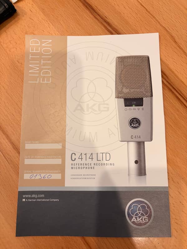 AKG C414 LIMITED edition Large Diaphragm Multipattern Condenser Microphone