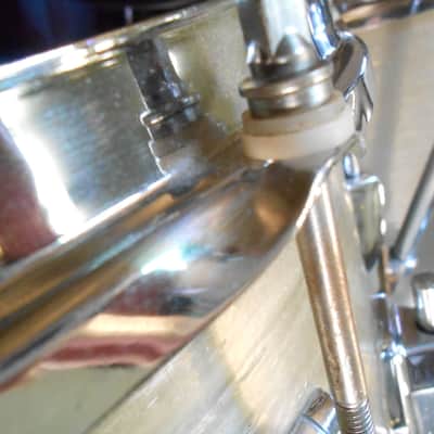 Ludwig, Blaemere Fiberglass, Custom 1969 Blue Sparkle, Beige image 17