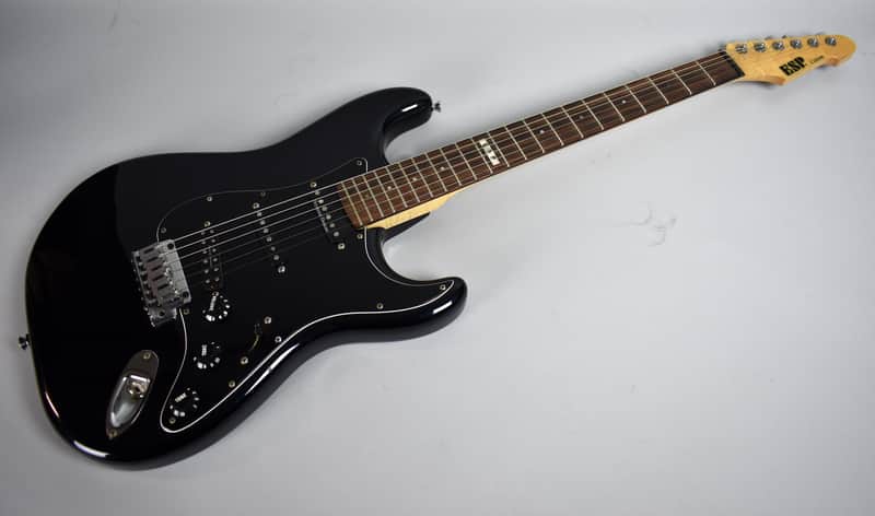 ESP Custom "Strat" Electric Guitar Seymour Duncan Pickups Dark Blue w/OHSC image 1