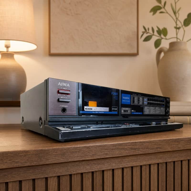 AIWA AD-F350E Rare Vintage Stereo Cassette Deck Tested Serviced Warranty image 1