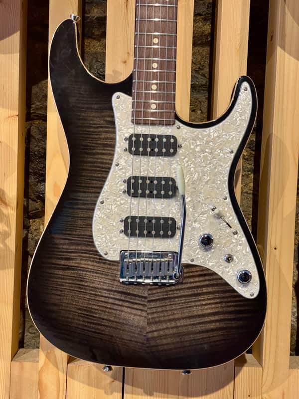 2009 Tom Anderson Guitarworks Drop Top Classic ~ Trans Black Burst image 1