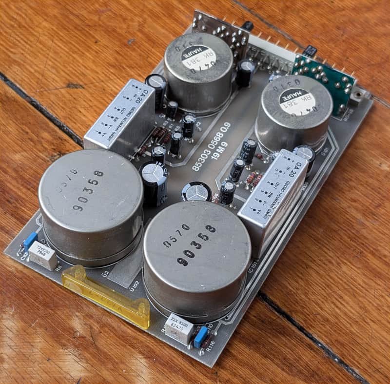 With audio demo: Vintage Neumann V472-2 dual mic preamp card - fully recapped - 6 .. 46dB Gain image 1