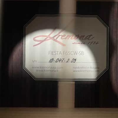 Kremona F65CW Fiesta Classical Cutaway with Electronics 2010s - Natural image 11