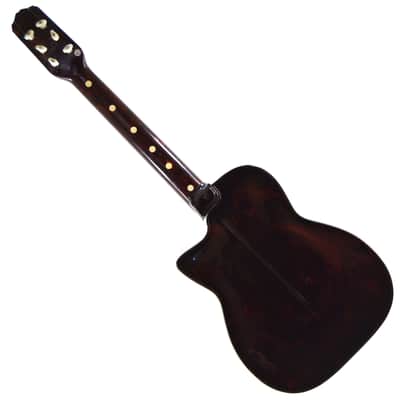 Vintage 1950s Maccaferri G30 Decorated Archtop Plastic Guitar w Original Box + Goodies image 9