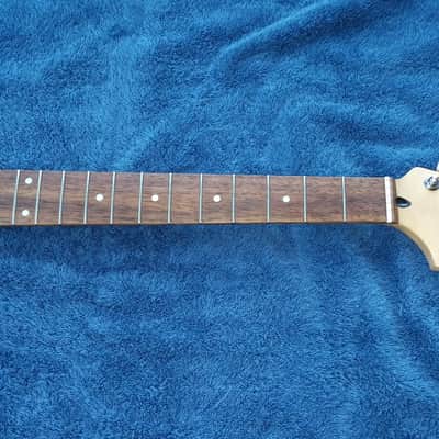 Clean- Fender/Squire- 22 fret Stratocaster neck w/70's headstock, rosewood board, skunk stripe image 2