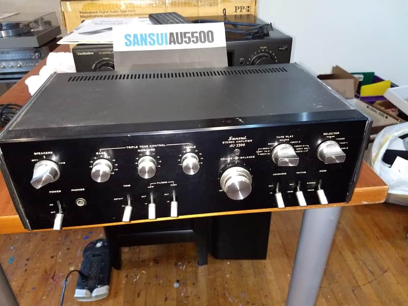 Sansui AU-5500 1975 Black | Reverb
