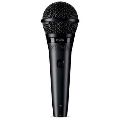 Shure PGA58-LC Cardioid Dynamic Vocal Microphone, 70-16000Hz, No Cable image 3