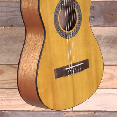 Ibanez GA1 1/2-Size Classical Acoustic Guitar Open Pore Amber image 2