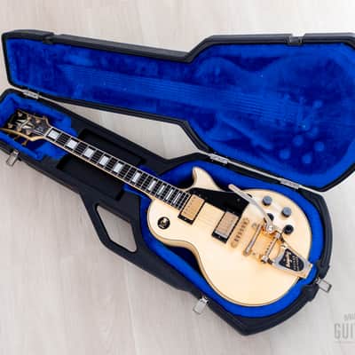 1988 Gibson Les Paul Custom Vintage Guitar Alpine White w/ Bigsby B7, Tim Shaw PAFs & Case image 22