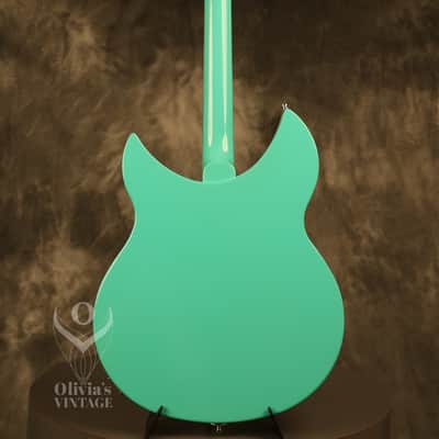 2013 Rickenbacker 330/12S 12-string Sea Green w/Rose Morris sound hole image 17
