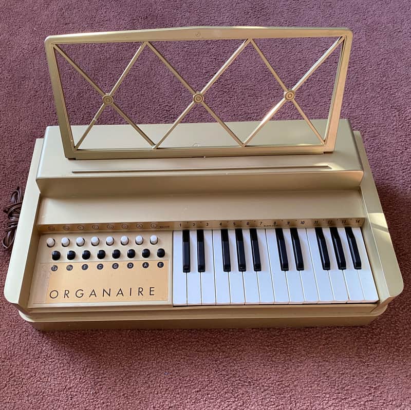 1960's Organaire chord organ 03 Gold | Reverb