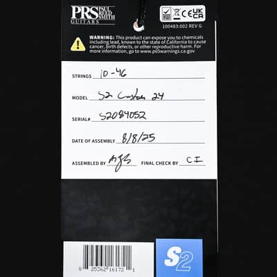 PRS S2 Custom 24 Electric Guitar- Faded Gray Black Burst 2025 (S2084052) image 15