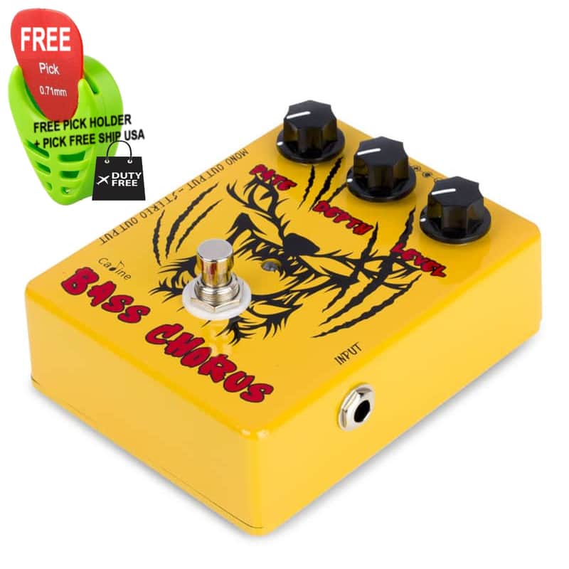 Caline CP-83 BASS Chorus Pedal, Mono /Stereo out, FREE PICK + HOLDER+ FREE SHIP USA image 1