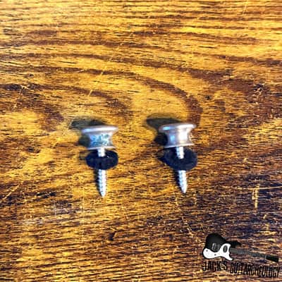 MIJ Heavy Duty Strap Buttons *USED* (1960s - Chrome) image 2