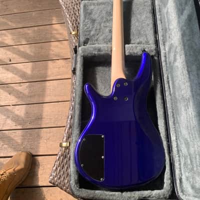 1997 Ibanez SR400 -JB Jewel Blue Electric Bass Guitar w/hard case image 5