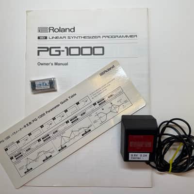 Roland PG-1000 Linear Synthesizer Programmer 1987 - 1990 - Black - Includes ready to install Ver 3.0 Eprom chip image 9